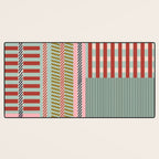 Vintage Striped Geometric Desk Mat Gallery Image 3