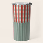 Vintage Striped Geometric Travel Mug Gallery Image 2