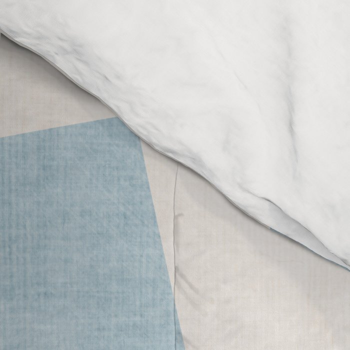 Light Blue Geometric Abstract Artwork Comforter Gallery Image 4