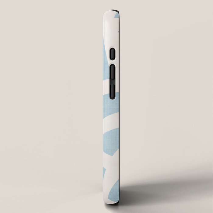 Light Blue Geometric Abstract Artwork iPhone Case Gallery Image 2