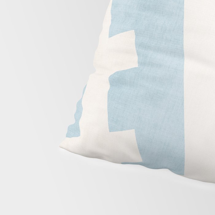 Light Blue Geometric Abstract Artwork Pillow Sham Gallery Image 4