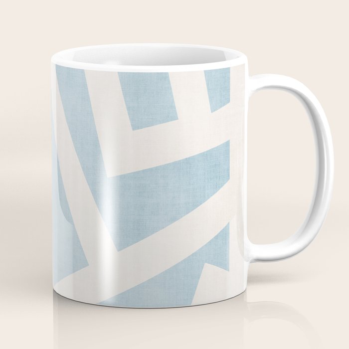 Light Blue Geometric Abstract Artwork Coffee Mug Gallery Image 1