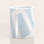 Light Blue Geometric Abstract Artwork Coffee Mug Gallery Image 4