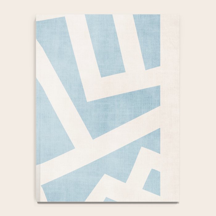 Light Blue Geometric Abstract Artwork Notebook Gallery Image 4