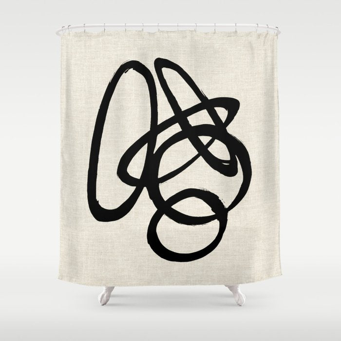 Converging Orbit Shower Curtain Gallery Image 1