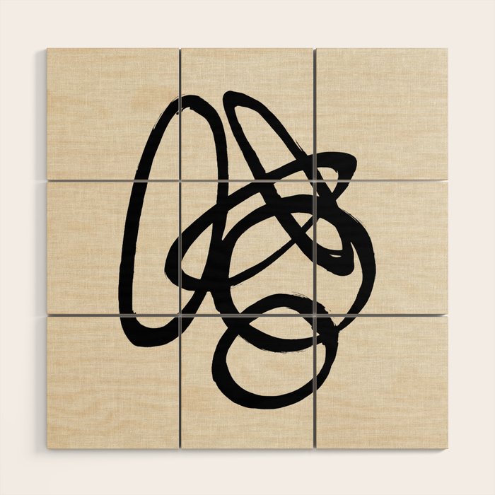 Converging Orbit Wood Wall Art Gallery Image 1