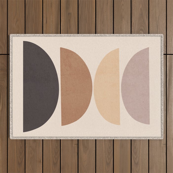 Abstract Art  Shapes 30 Outdoor Rug Gallery Image 1