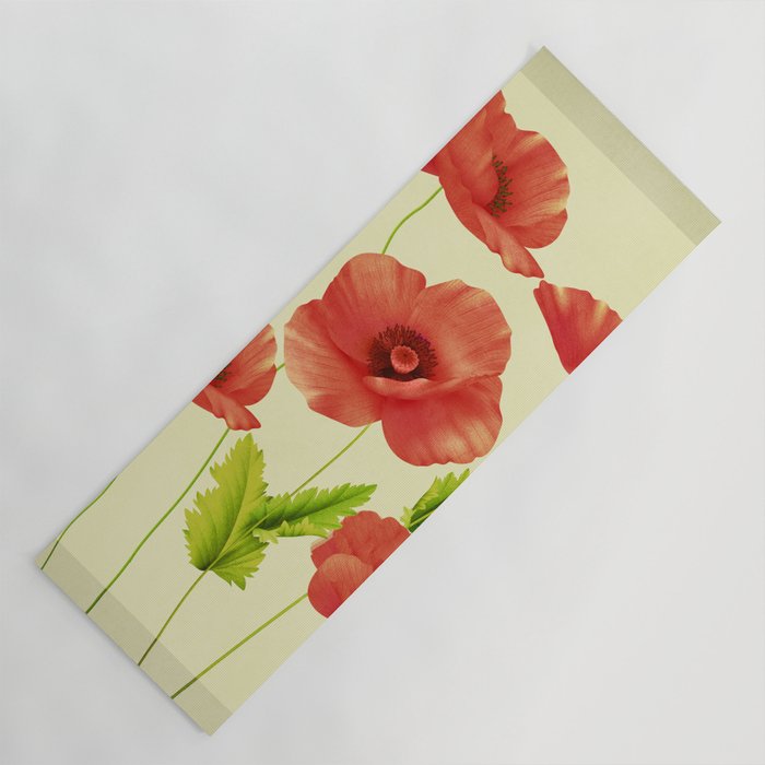 Red Poppies 3 Yoga Mat Gallery Image 1