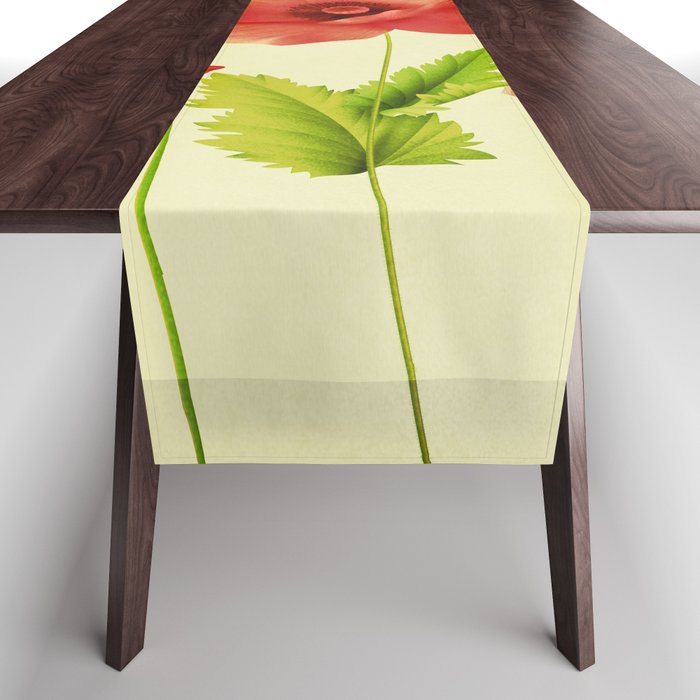Red Poppies 3 Table Runner Gallery Image 1