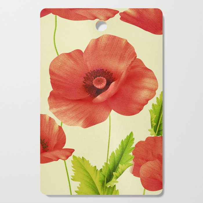 Red Poppies 3 Cutting Board Gallery Image 1