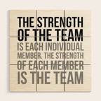 Team Work Quotes, Office Decor, Office Wall Art, Office Art, Office Gifts Wood Wall Art Gallery Image 1