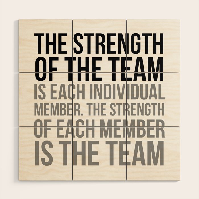 Team Work Quotes, Office Decor, Office Wall Art, Office Art, Office Gifts Wood Wall Art Gallery Image 1