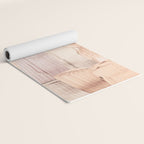 Shiny Metal Copper Hand Drawn Strokes Yoga Mat Gallery Image 2