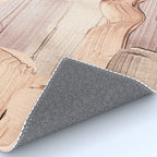 Shiny Metal Copper Hand Drawn Strokes Rug Gallery Image 4