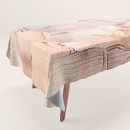 Shiny Metal Copper Hand Drawn Strokes Tablecloth Gallery Image 1