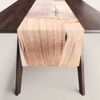 Shiny Metal Copper Hand Drawn Strokes Table Runner Gallery Image 1