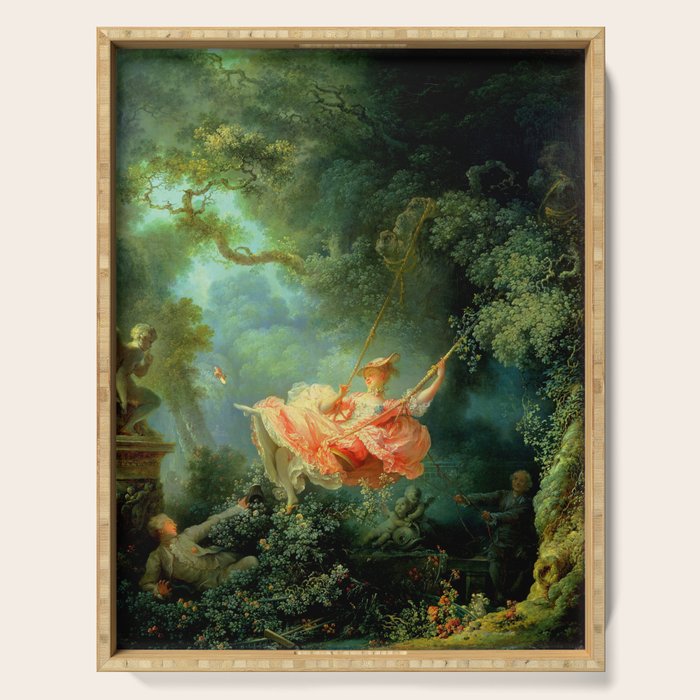 Jean-Honoré Fragonard "The Swing (L'Escarpolette)(The Happy Accidents of the Swing") Serving Tray Gallery Image 1