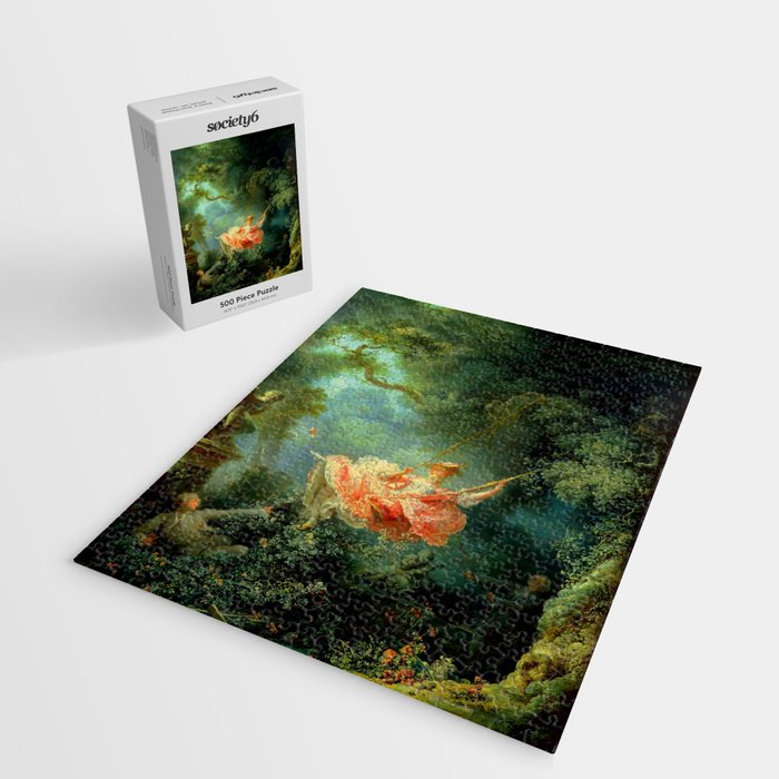 Jean-Honoré Fragonard "The Swing (L'Escarpolette)(The Happy Accidents of the Swing") Jigsaw Puzzle Gallery Image 2
