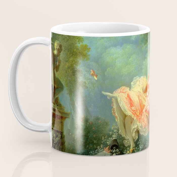 Jean-Honoré Fragonard "The Swing (L'Escarpolette)(The Happy Accidents of the Swing") Coffee Mug Gallery Image 3