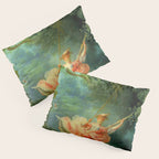 Jean-Honoré Fragonard "The Swing (L'Escarpolette)(The Happy Accidents of the Swing") Pillow Sham Gallery Image 3