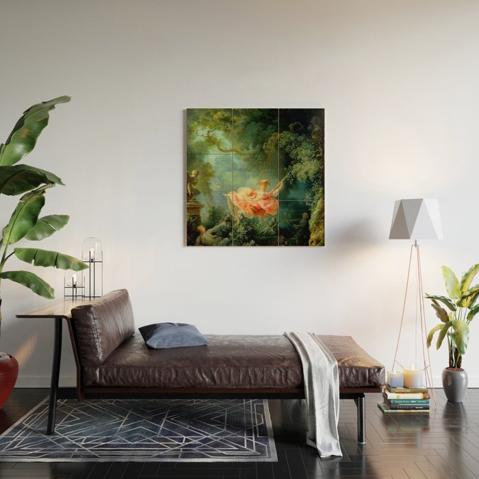Jean-Honoré Fragonard "The Swing (L'Escarpolette)(The Happy Accidents of the Swing") Wood Wall Art Gallery Image 2