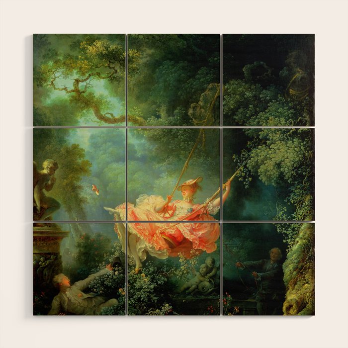Jean-Honoré Fragonard "The Swing (L'Escarpolette)(The Happy Accidents of the Swing") Wood Wall Art Gallery Image 1