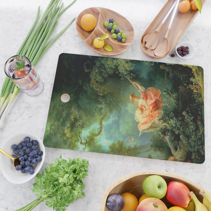 Jean-Honoré Fragonard "The Swing (L'Escarpolette)(The Happy Accidents of the Swing") Cutting Board Gallery Image 2