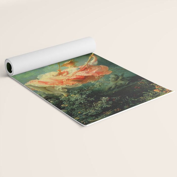 Jean-Honoré Fragonard "The Swing (L'Escarpolette)(The Happy Accidents of the Swing") Yoga Mat Gallery Image 2