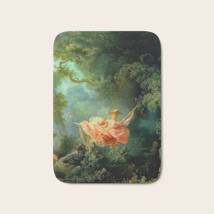 Jean-Honoré Fragonard "The Swing (L'Escarpolette)(The Happy Accidents of the Swing") Bath Mat Gallery Image 1