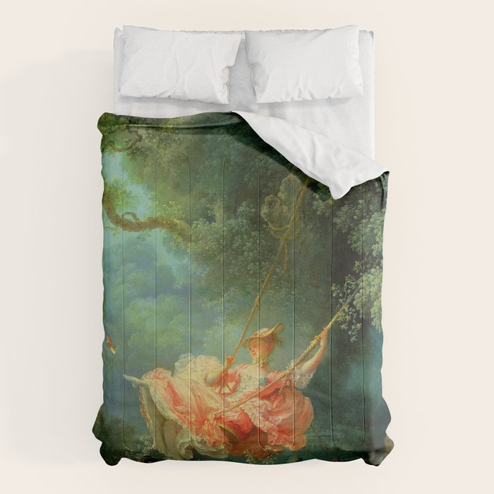 Jean-Honoré Fragonard "The Swing (L'Escarpolette)(The Happy Accidents of the Swing") Comforter Gallery Image 1