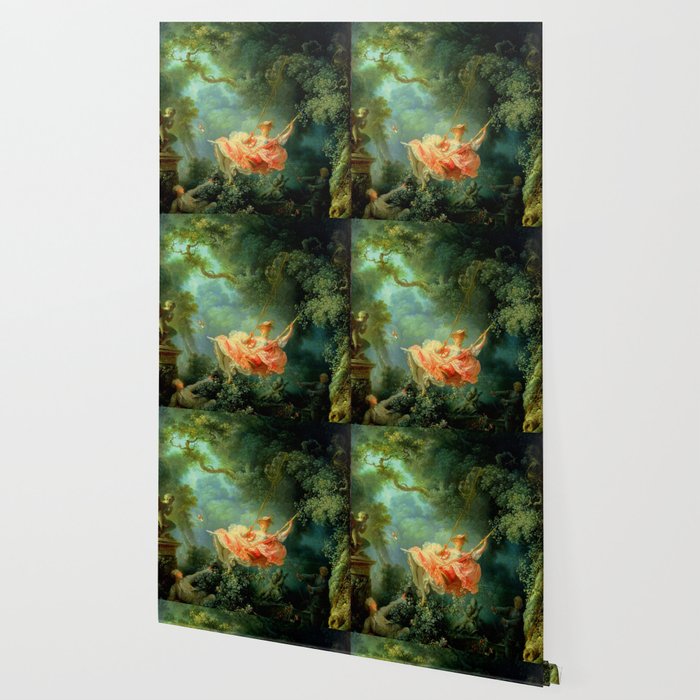 Jean-Honoré Fragonard "The Swing (L'Escarpolette)(The Happy Accidents of the Swing") Wallpaper Gallery Image 2