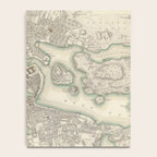 Vintage Map of Stockholm Sweden (1838) Notebook Gallery Image 4