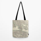 Vintage Map of Stockholm Sweden (1838) Tote Bag Gallery Image 2