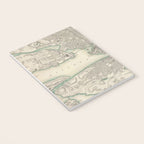 Vintage Map of Stockholm Sweden (1838) Notebook Gallery Image 3