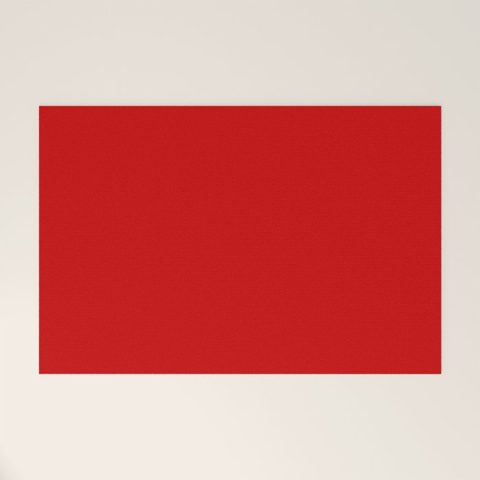 Bright red Welcome Mat Gallery Image 1