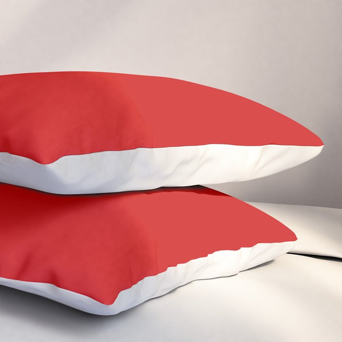 Bright red Pillow Sham Gallery Image 3