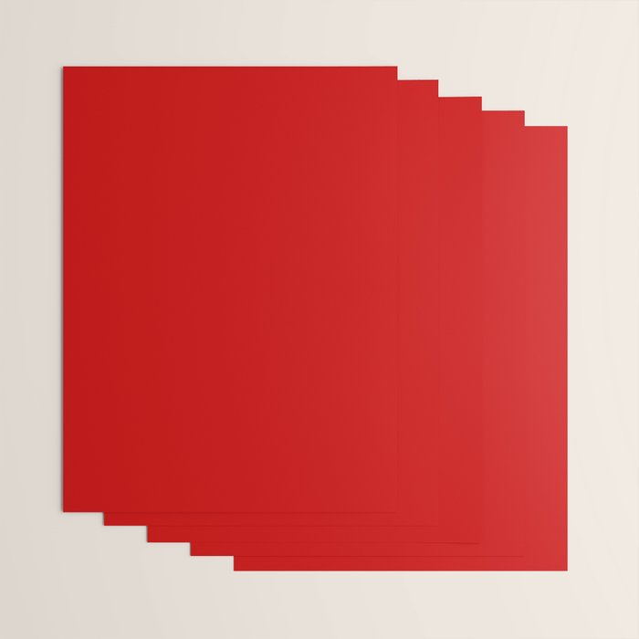 Bright red Wrapping Paper Gallery Image 3
