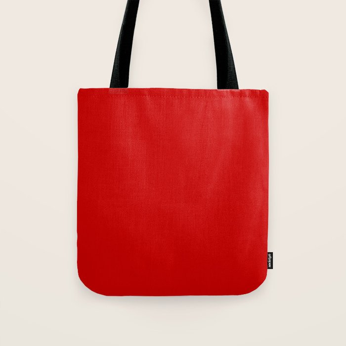 Bright red Tote Bag Gallery Image 1