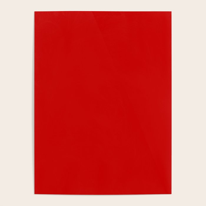 Bright red Poster Gallery Image 1