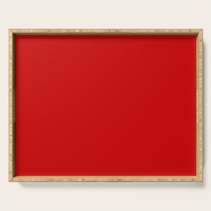 Bright red Serving Tray Gallery Image 1