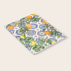 Sicilian Citrus, Mediterranean tiles, vintage lemons and orange fruit pattern Notebook Gallery Image 2