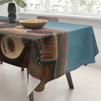 'The Sleeping Gypsy' Lion and Moon While Sleeping in the Desert by Henri Rousseau Tablecloth Gallery Image 3