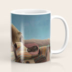 'The Sleeping Gypsy' Lion and Moon While Sleeping in the Desert by Henri Rousseau Coffee Mug Gallery Image 1