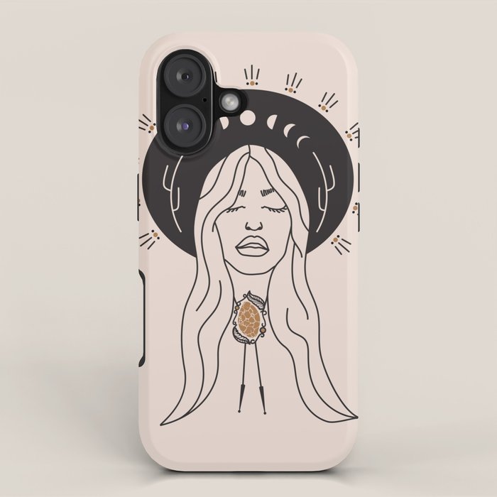 Desert Angel in Black & Cream iPhone Case Gallery Image 1