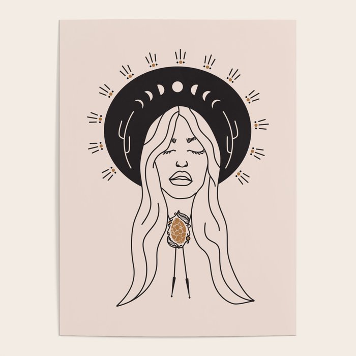 Desert Angel in Black & Cream Poster Gallery Image 4