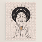 Desert Angel in Black & Cream Jigsaw Puzzle Gallery Image 1