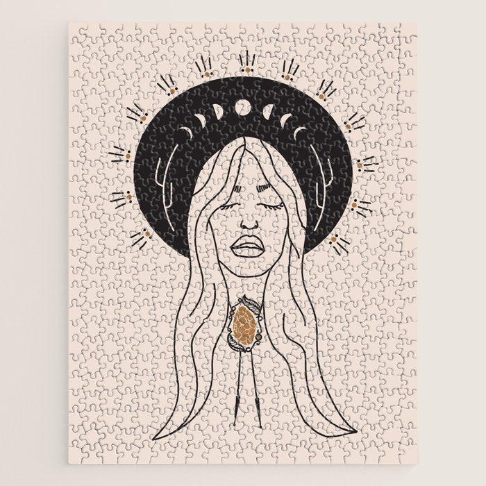 Desert Angel in Black & Cream Jigsaw Puzzle Gallery Image 1