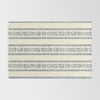 oceania vertical stripes - navy blue on cream Rug Gallery Image 2