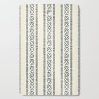 oceania vertical stripes - navy blue on cream Cutting Board Gallery Image 1