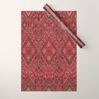 Vibrant Moroccan Kilim Pattern Wrapping Paper Gallery Image 1